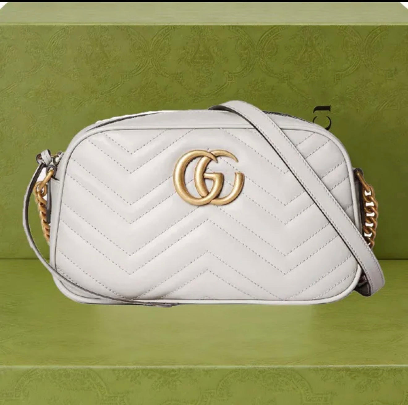 Premium Mirror Quality Marmont Camera Style Shoulder Bag with zipper