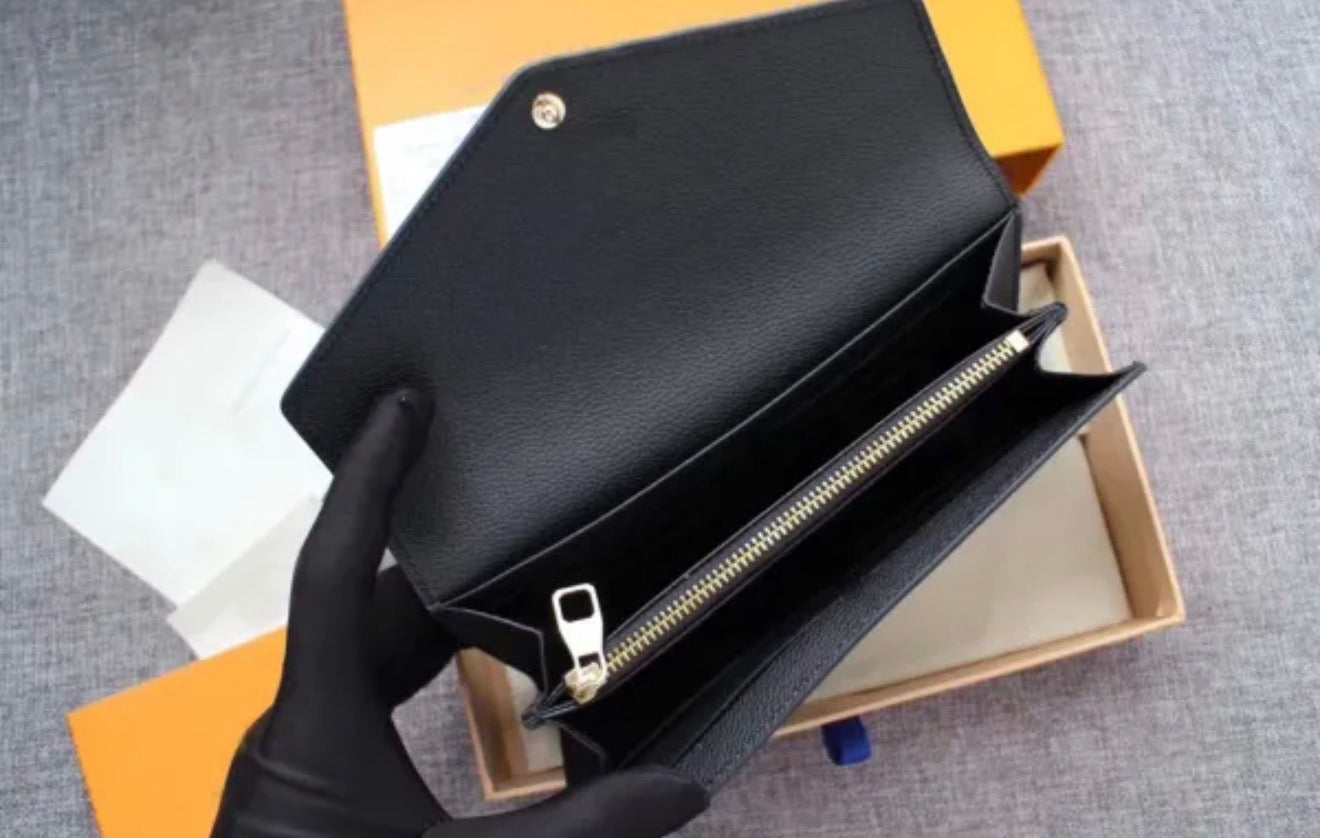 Premium Mirror Quality Sarah Style Classic Monogram Empreinte Leather Wallet