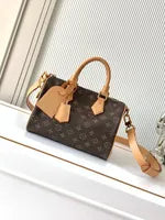 Premium Mirror Quality Speedy with Leather Strap Shoulder Bags