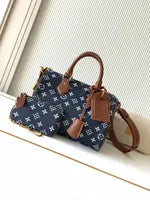 Premium Mirror Quality Speedy with Leather Strap Shoulder Bags