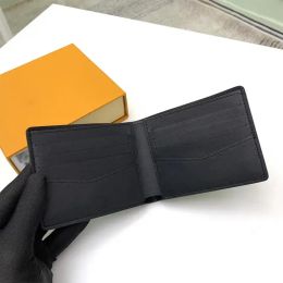Premium Mirror Quality Mens Black Embossed Leather Wallet