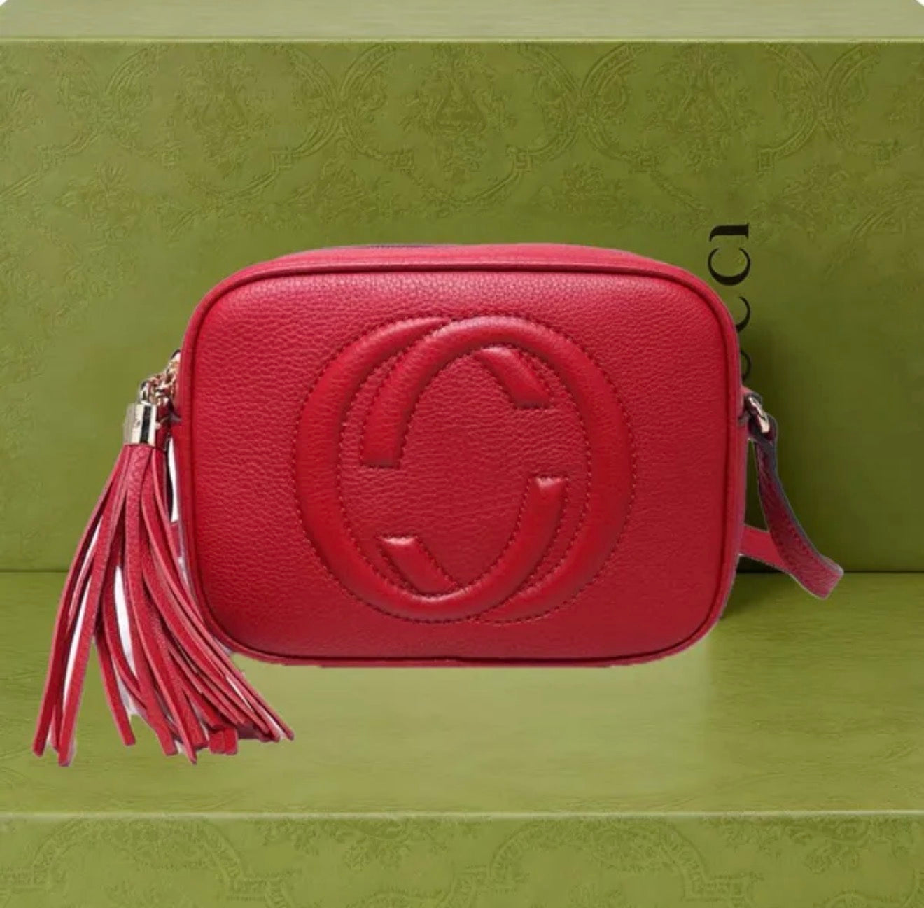 Premium Mirror Quality Leather Soho style Disco Bag