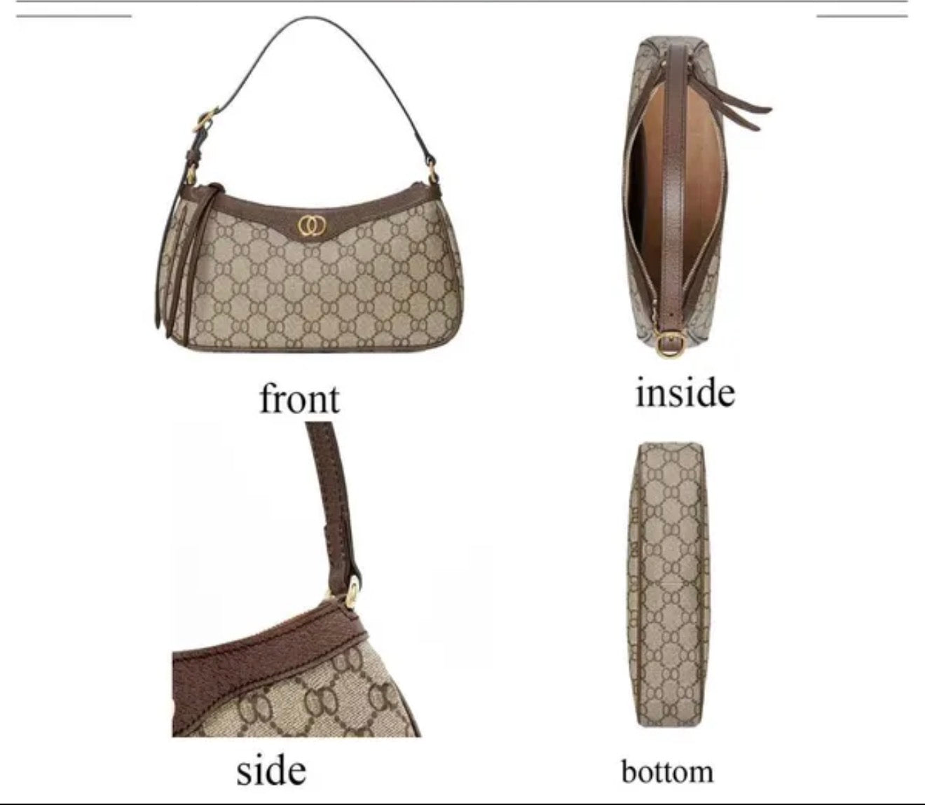 Premium Mirror Quality Ophidia style one strap shoulder Bag ￼