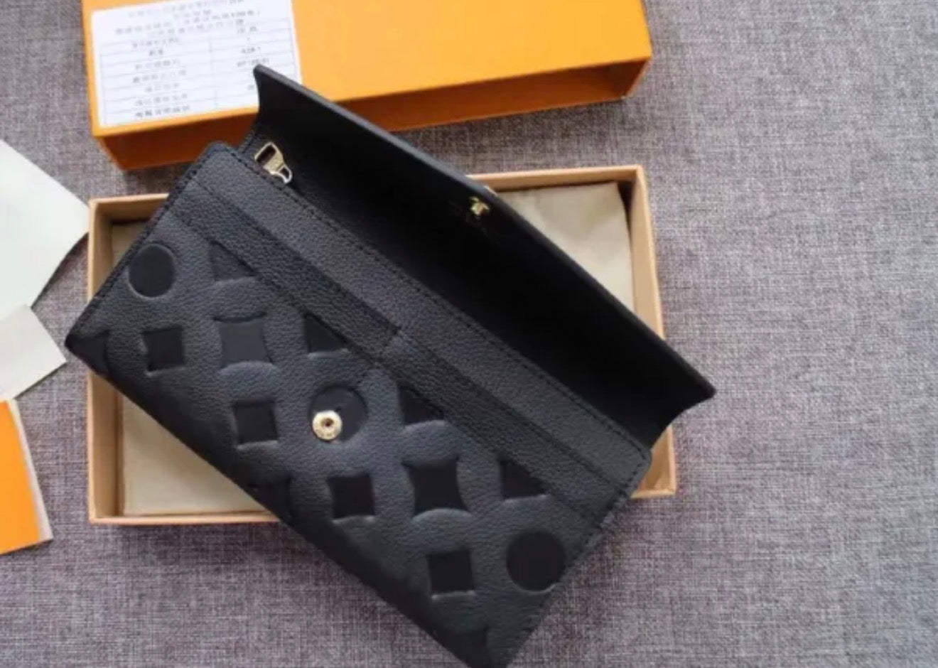 Premium Mirror Quality Sarah Style Classic Monogram Empreinte Leather Wallet