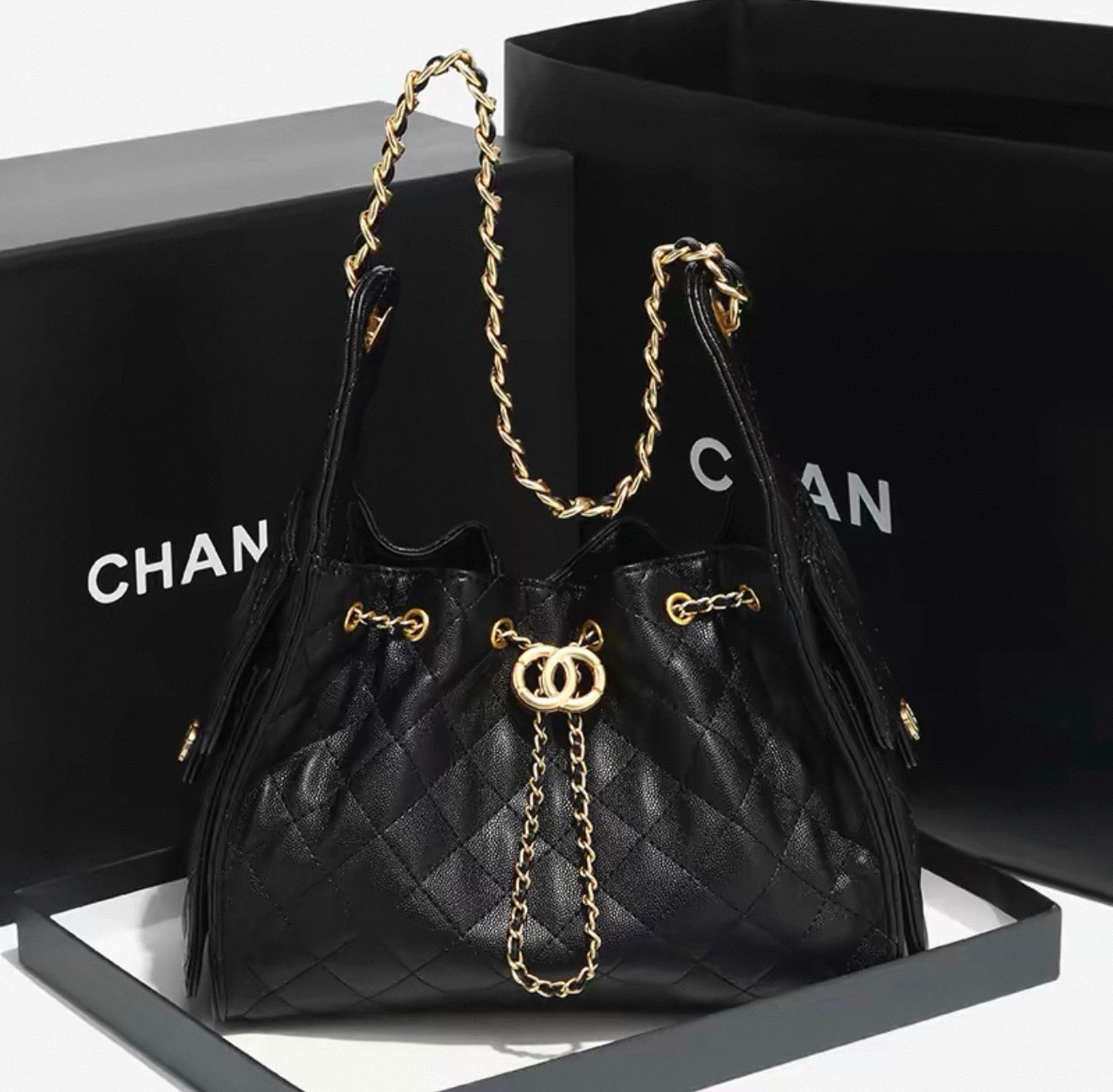 Premium Mirror Quality Leather Hobo Pocket Style With Gold/ Sliver Hardware