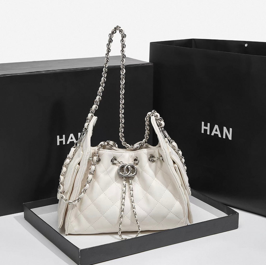 Premium Mirror Quality Leather Hobo Pocket Style With Gold/ Sliver Hardware