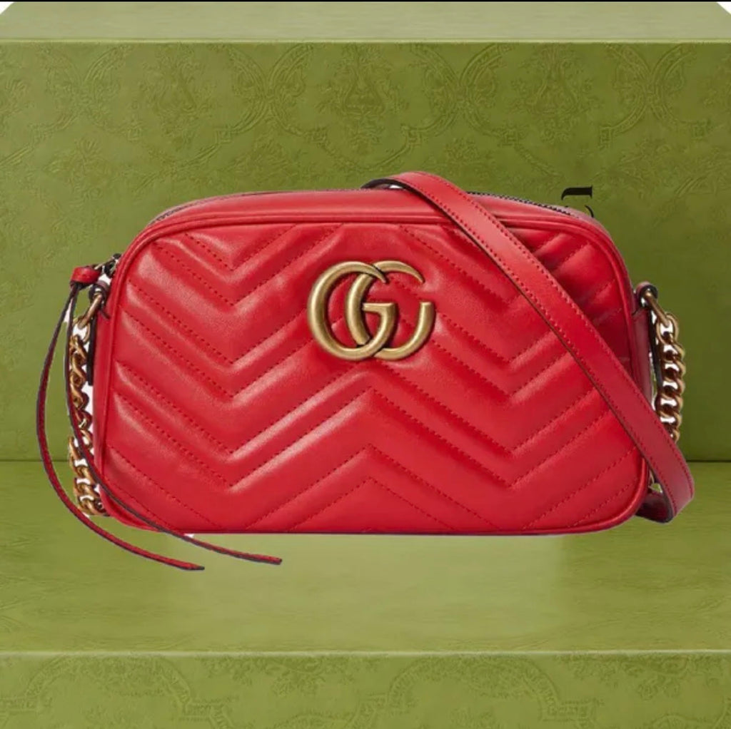 Premium Mirror Quality Marmont Camera Style Shoulder Bag with zipper