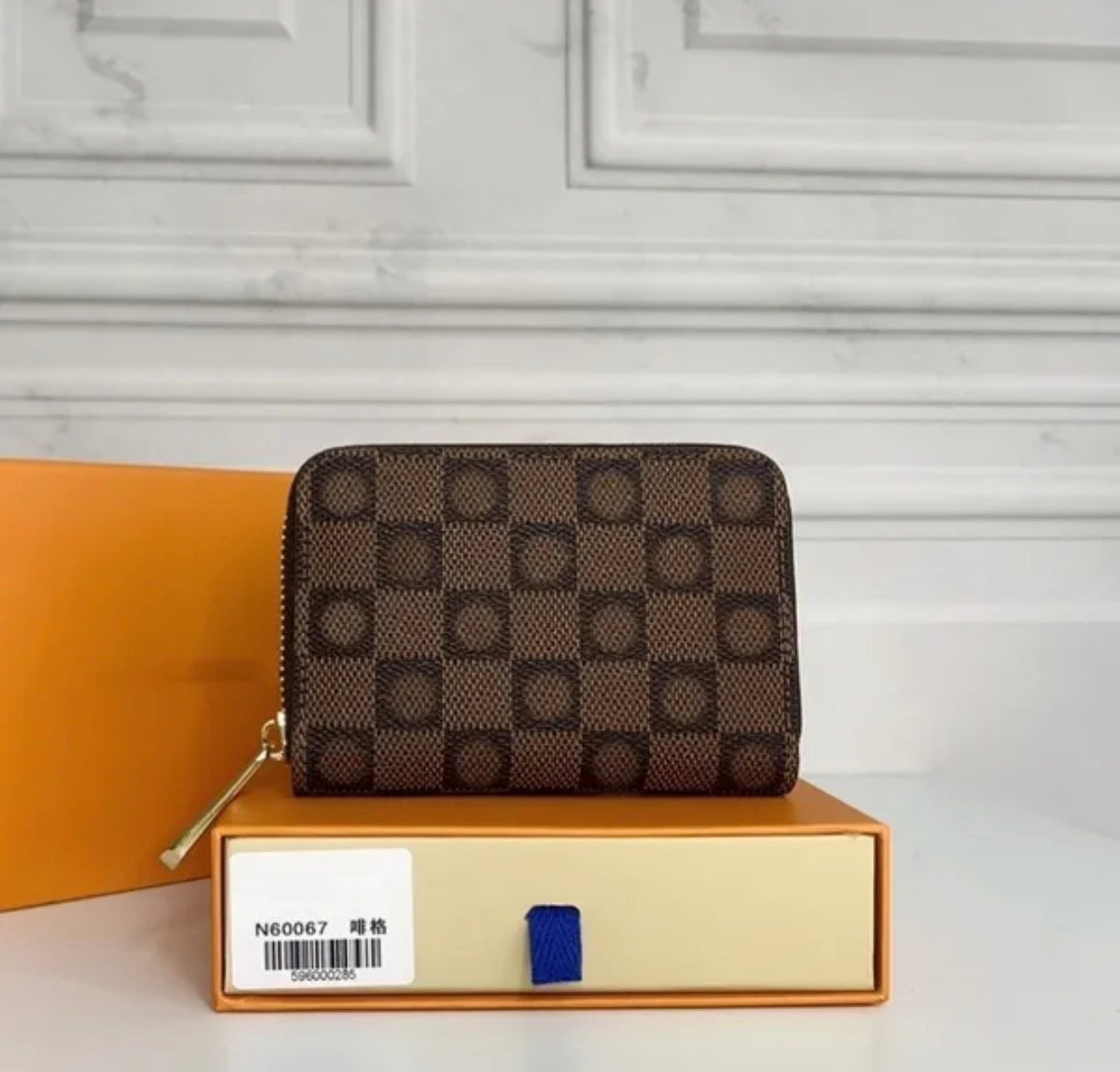 Premium Mirror Quality Zippy coin Classic Patterns small wallets