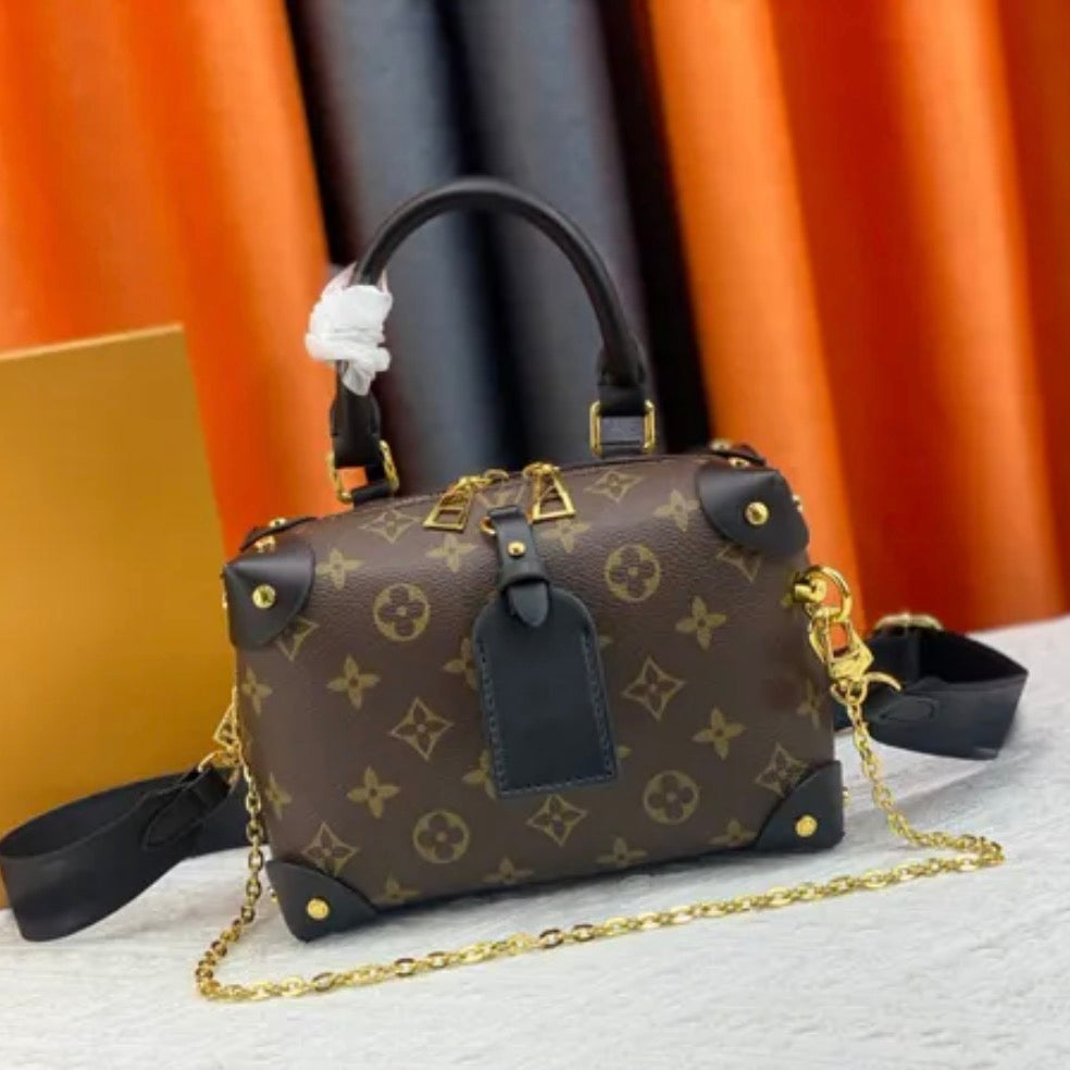 Premium Mirror Quality Petite Malle suitcase style Shoulder Bag