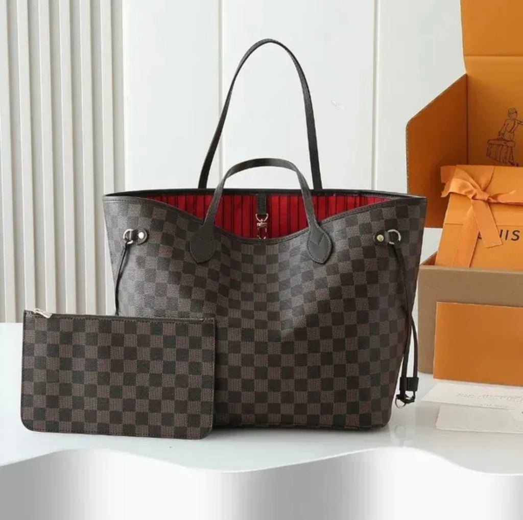Premium Mirror Quality NeverFull Style Tote Bags in Eben Pattern
