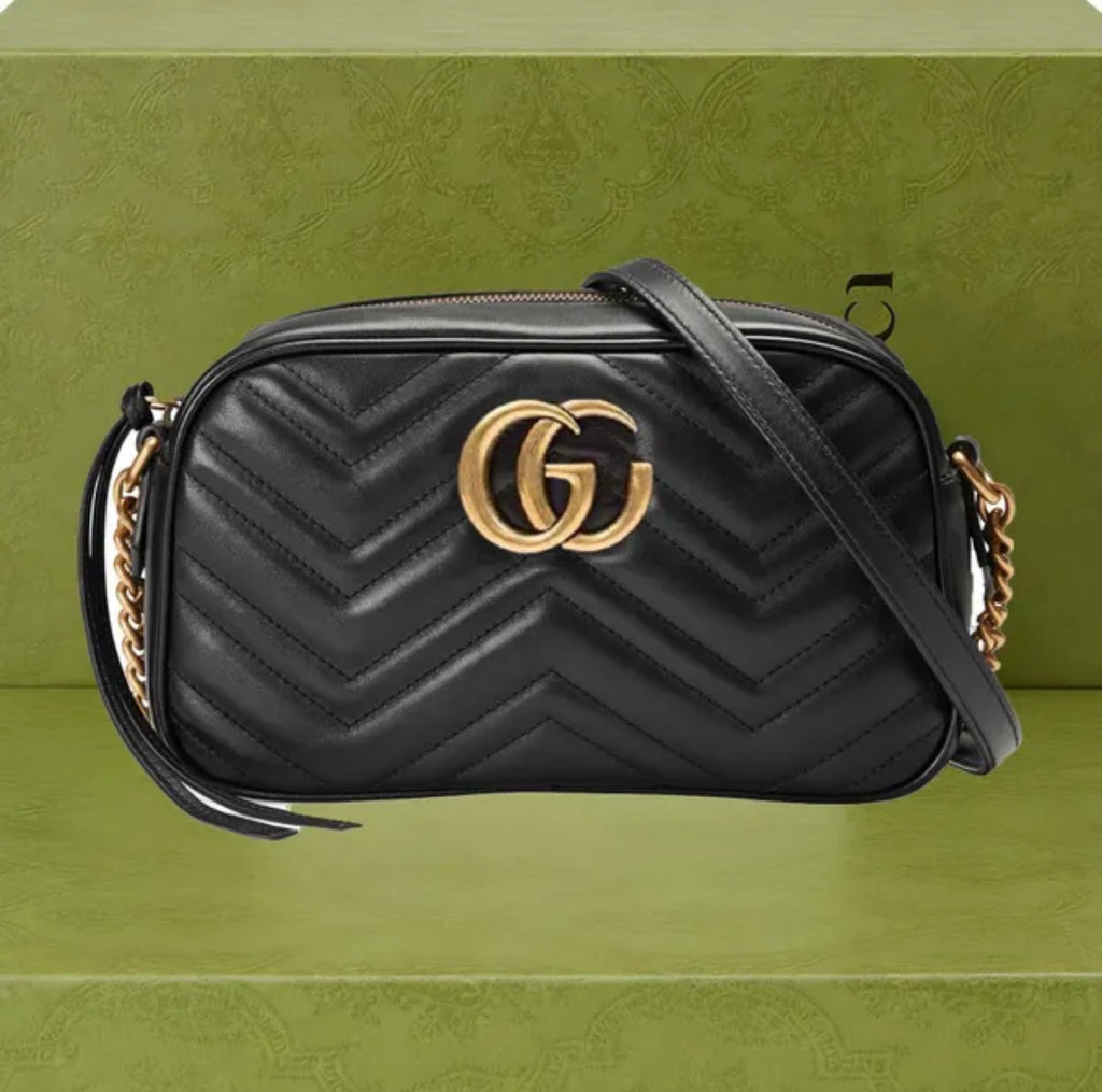 Premium Mirror Quality Marmont Camera Style Shoulder Bag with zipper