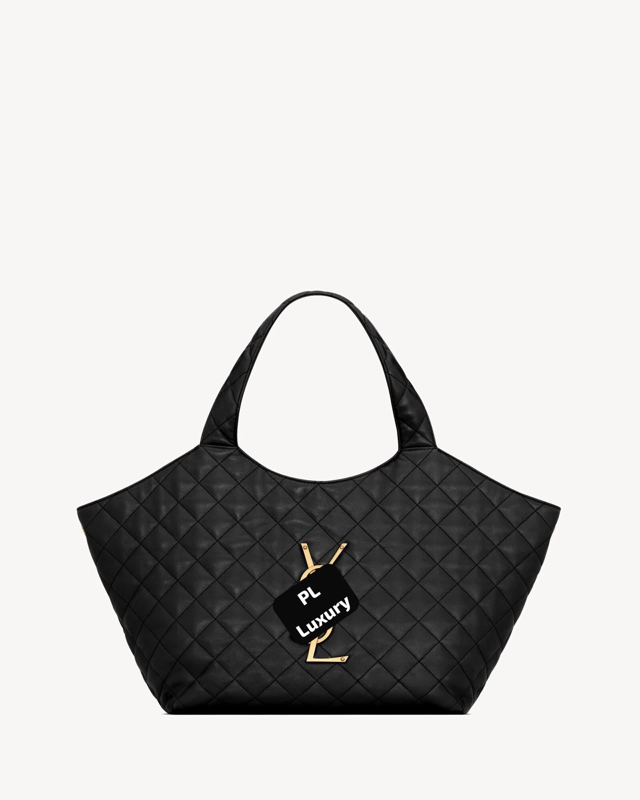 Premium Mirror Quality ICARE MEDIUM IN QUILTED NAPPA
