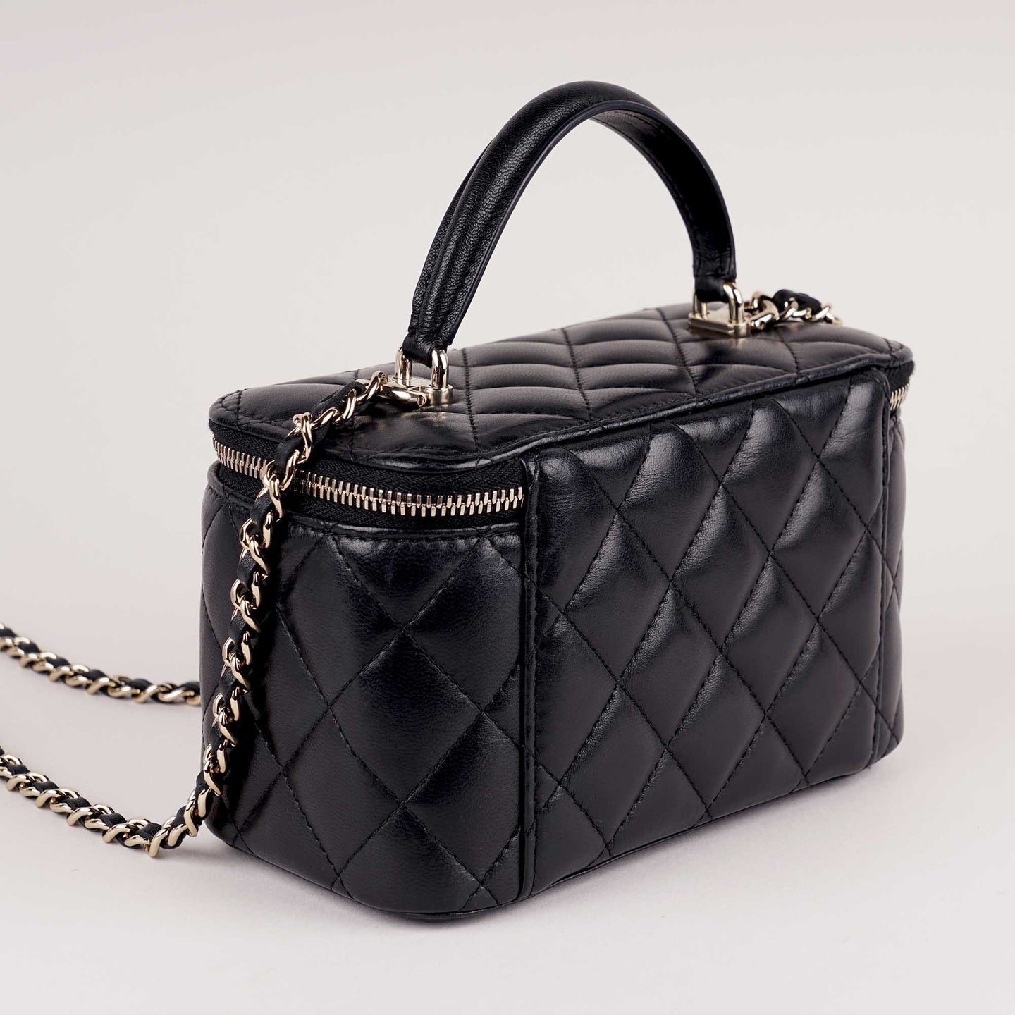 Premium Mirror Quality vanity Style Bag with Gold Hardware