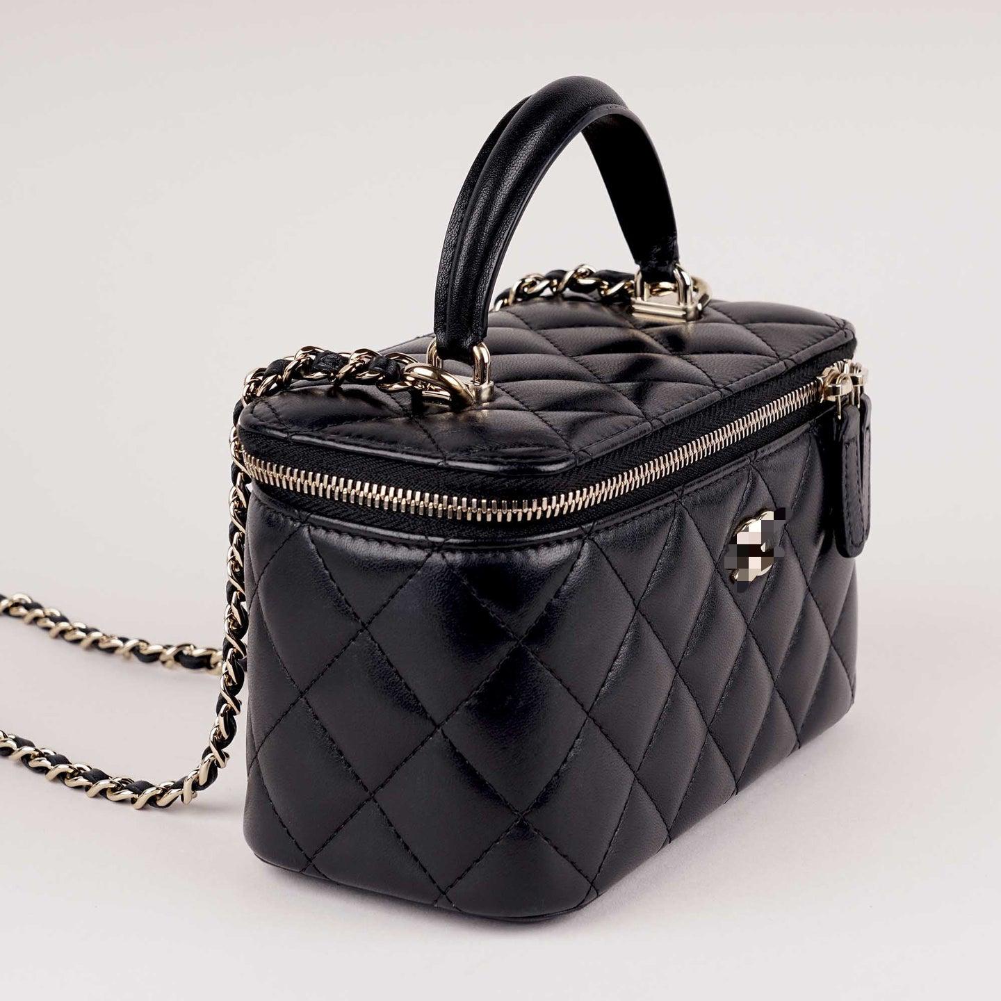 Premium Mirror Quality vanity Style Bag with Gold Hardware