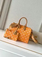 Premium Mirror Quality Speedy with Leather Strap Shoulder Bags