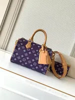 Premium Mirror Quality Speedy with Leather Strap Shoulder Bags