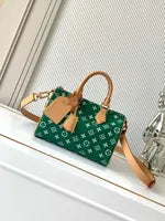 Premium Mirror Quality Speedy with Leather Strap Shoulder Bags